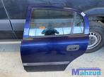 OPEL ASTRA G blauw Z282 links achter deur portier 5 deurs, Auto-onderdelen, Ophalen of Verzenden, Gebruikt, Opel, Deur