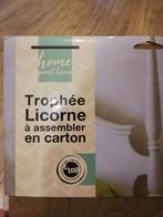 NEUF - Trophée Licorne à assembler en carton, Enfants & Bébés, Enlèvement ou Envoi, Bricolage, Neuf