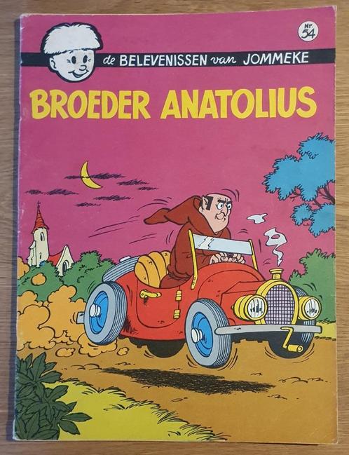 Jommeke - Broeder Anatolius - 54 - 1e druk (1972) – Strip, Boeken, Stripverhalen, Zo goed als nieuw, Eén stripboek, Ophalen of Verzenden