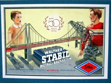 Walter's Stabil Metall-Baukasten 50a (1906-1956) Meccano beschikbaar voor biedingen
