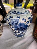 Delfts blauw vaasje met deksel perfecte staat, Antiek en Kunst, Ophalen