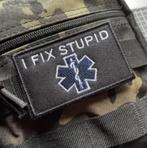 Militaire patch I Fix Stupid (8x5cm), Verzamelen, Militaria | Algemeen, Ophalen of Verzenden, Overige soorten
