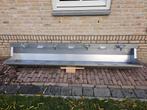 wasbak/wastrog/spoelbak Inox Intersan 2.40 m 4 mengkranen, Doe-het-zelf en Bouw, Steigers, Ophalen, Zo goed als nieuw