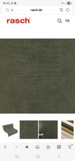 Behangpapier - croco leder - zwart (1 rol), Huis en Inrichting, Stoffering | Behang, Ophalen of Verzenden, Zwart