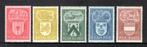 743/747 MNH 1946 - Wapenschilden., Ophalen of Verzenden, Postfris, Postfris