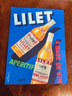 panneau d'affichage vintage en carton LILLET Apéritif, Enlèvement ou Envoi, Comme neuf, Panneau publicitaire