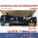 W205 C63 AMG ACHTERBUMPER + CARBON DIFFUSER ZWART ORIGINEEL, Arrière, Utilisé, -, -