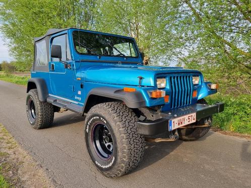 JEEP WRANGLER YJ 4.0HO - OLDTIMER - MANUEEL - ORIGINEEL, Auto's, Jeep, Particulier, Wrangler, Radio, Trekhaak, Benzine, SUV of Terreinwagen