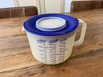 Tupperware mixerkom maatkan, Huis en Inrichting, Ophalen of Verzenden, Blauw