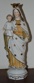 Antieke bisquit Maria, 36 cm hoog, Antiek en Kunst, Antiek | Religieuze voorwerpen, Ophalen of Verzenden