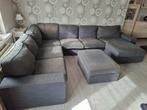 hoeksalon  met longschair van ikea donker grijs, Huis en Inrichting, Ophalen, Gebruikt