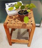 Deense kruk plantentafel, design rope stool, Ophalen of Verzenden