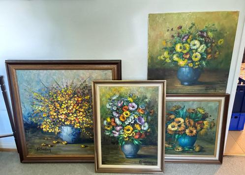 tableaux ancien Lily UNDEN fleurs LUXEMBOURG, Antiek en Kunst, Kunst | Schilderijen | Klassiek, Ophalen of Verzenden
