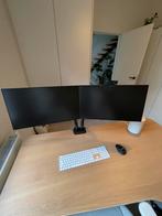 2 monitoren + monitor arm, Ophalen, Zo goed als nieuw