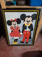 Mickey- en Minny Mouse schilderij, Antiek en Kunst, Ophalen