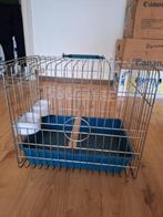 Transport kooi voor vogels en papegaai , incl voederbakken.., Ophalen of Verzenden, Gebruikt, Metaal