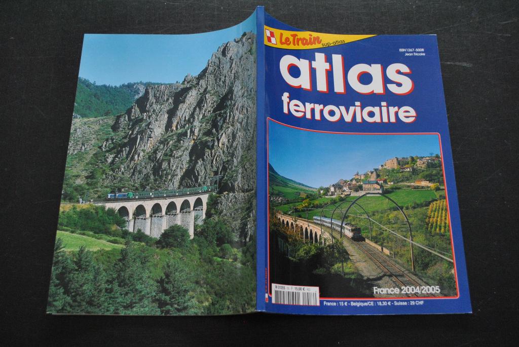 Revue Le Train Atlas ferroviaire France 2004 2005 115 pages, Collections, Trains & Trams, Utilisé, Train, Enlèvement ou Envoi