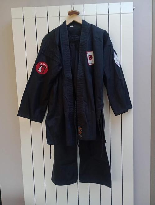Kimono / Tenue arts martiaux – noir (veste + pantalon), Sport en Fitness, Vechtsporten en Zelfverdediging, Gebruikt, Karate, Vechtsportkleding