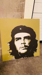 Canvas op hout van Che Guevara 50x50, Ophalen of Verzenden