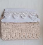Garnitures vintage en coton avec feston et dentelle, Enlèvement ou Envoi, Neuf, Dentelle