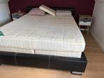 Zwart bed frame, Huis en Inrichting, Slaapkamer | Bedden, Ophalen, Gebruikt, Tweepersoons, Zwart
