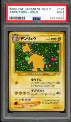 Ampharos Holo PSA 9 - #181 - Japanese Awakening Legends 2000, Hobby en Vrije tijd, Verzamelkaartspellen | Pokémon, Verzenden, Zo goed als nieuw