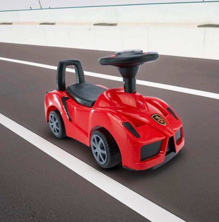 Nieuw Stoere Ferrari Loopauto – met licht & geluid!, Kinderen en Baby's, Speelgoed | Buiten | Voertuigen en Loopfietsen, Nieuw