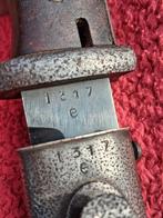 Mauser K98 bajonet 1944 nummergelijk, rood bakeliet., Verzamelen, Ophalen of Verzenden