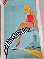 Originele kust affiche Blankenberge 1947, Verzamelen, Posters, Ophalen of Verzenden, Zo goed als nieuw