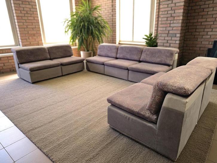 vintage 7 delige modulaire zetel / salon / canapé, Huis en Inrichting, Zetels | Complete zithoeken, Ophalen of Verzenden