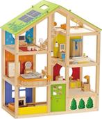 Hape Bekroond vier seizoenen poppenhuis GRATIS LEVERING