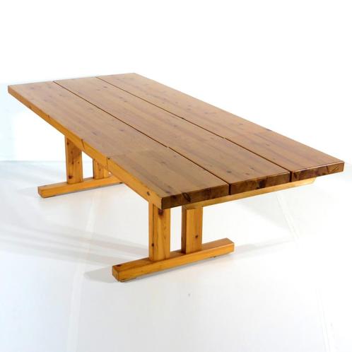 Deense Brutalist design eettafel van Thorsø Møbelfabrik '70s, Huis en Inrichting, Tafels | Eettafels, Zo goed als nieuw, Vijf personen of meer