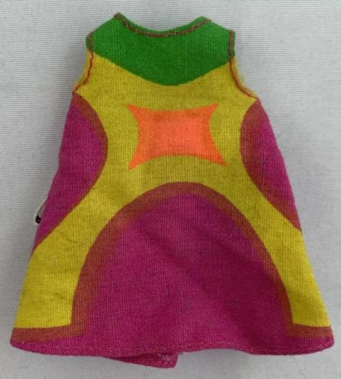 Barbie Chris Tutti Pop Jurk Kleding Mattel Vintage 1966 60s, Verzamelen, Poppen, Zo goed als nieuw, Pop, Verzenden