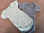 2 x body korte mouwen - Petit Bateau- maat 60, Kinderen en Baby's, Babykleding | Maat 62, Nacht- of Onderkleding, Jongetje of Meisje