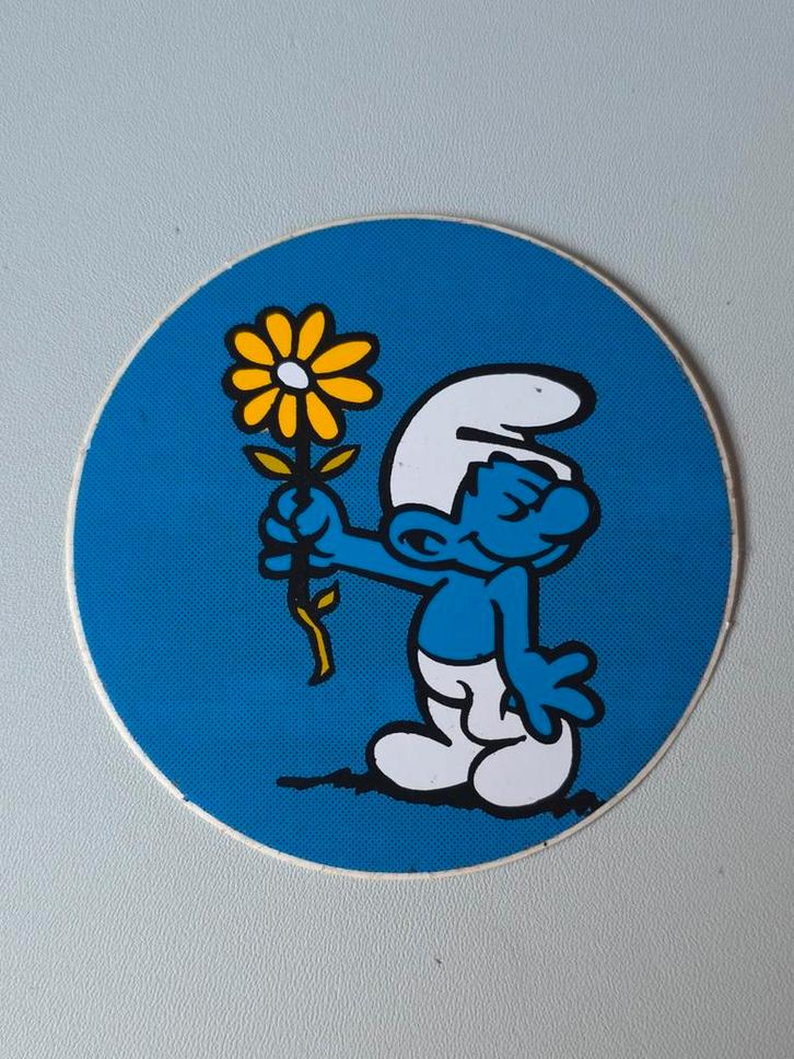 Autocollant Schtroumpf Amoureux, Verzamelen, Smurfen, Zo goed als nieuw, Overige typen, Overige Smurfen, Verzenden