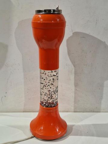 Retro lavalamp,  glitter lamp ,  staande asbak , jaren 70 beschikbaar voor biedingen