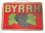BYRRH VERSTERKENDE LIKEURWIJN, Ophalen of Verzenden, Gebruikt, Reclamebord