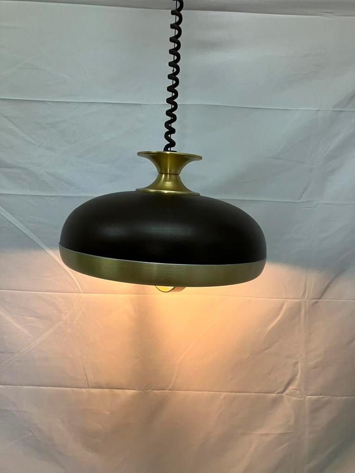 Vintage designer hanglamp by Leclaire & Schäfer, space age, Maison & Meubles, Lampes | Lampes en vrac, Utilisé, Enlèvement ou Envoi