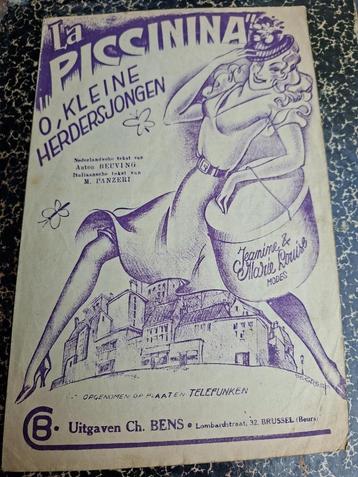 Artdeco Muziek Partituren(begin jaren 1900) beschikbaar voor biedingen