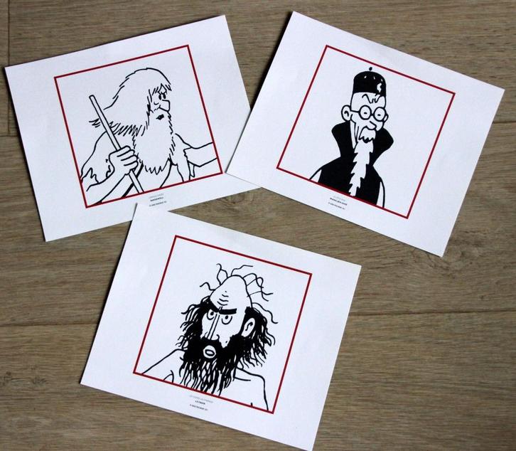 Tintin 3 tiré à part serigrafie Kuifje Hergé 2011, Verzamelen, Stripfiguren, Zo goed als nieuw, Kuifje, Verzenden