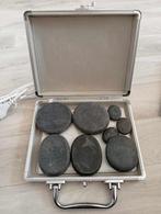 pierres de massage chauffantes + livre de formation, Sport en Fitness, Massageproducten, Ophalen, Zo goed als nieuw, Hotstone