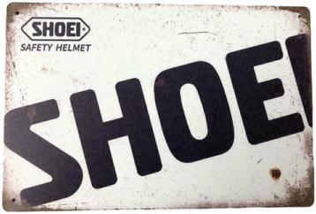 Metalen SHOEI SAFETY HELMET vintage look wandplaat - 20x30cm beschikbaar voor biedingen