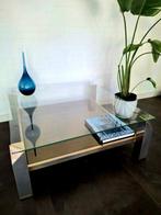 Belgochrome salontafel glas, Huis en Inrichting, Tafels | Bijzettafels, Ophalen, Gebruikt, Glas