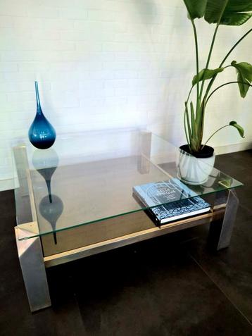 Table basse en verre Belgochrome, Enlèvement, Utilisé, Verre