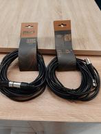 2 nieuwe audio,video,XLR (micro,lijn verlengkabels), Muziek en Instrumenten, Kabels en Stekkers, Ophalen, Nieuw, Speaker of Versterker