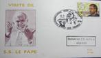 FIRST DAY COCER- PATER DAMIAAN/BEZOEK VAN PAUS JOHANNES II, Ophalen of Verzenden, Gebruikt, Overige typen, Christendom | Katholiek