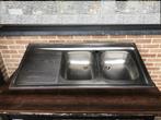 Inox spoelbak afwasbak keuken., Huis en Inrichting, Ophalen of Verzenden, 50 tot 75 cm, 100 tot 150 cm