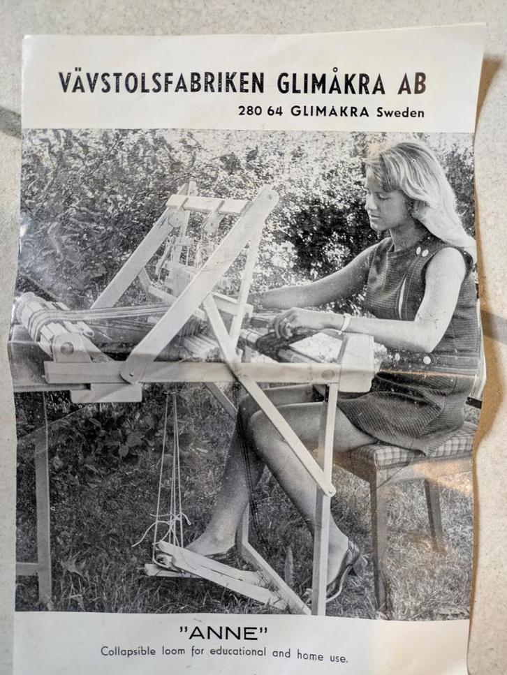 Inklapbaar weefgetouw Anna, Hobby en Vrije tijd, Overige Hobby en Vrije tijd, Zo goed als nieuw, Ophalen