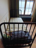Zwart metalen kinderbed 1pers.  met spijlen, Kinderen en Baby's, Ophalen