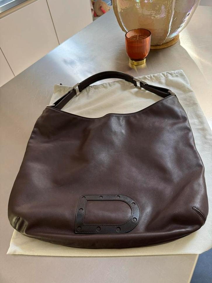 Delvaux “Model Louise GM” kleur Marron,in perfecte staat!!, Handtassen en Accessoires, Tassen | Damestassen, Nieuw, Handtas, Bruin